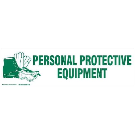 Brady Cabinet Label, 7 In. H, 24 In. W, 60276 60276