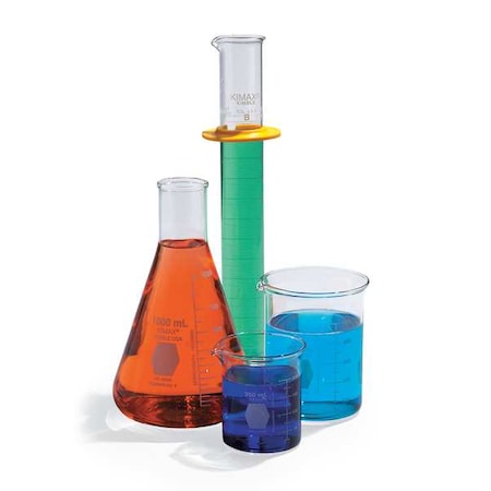 Kimble Chase Graduated Cylinder, 250mL, Glass, Clr, PK12 20024-250