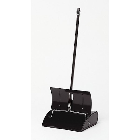 Continental Commercial Products Long Handled Dust Pan, Black, Metal 808L       12'S