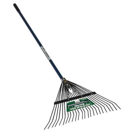 Seymour Midwest 24 in Steel Spring Brace Spring Brace Rake, 24 Tines, 54 in L Aluminum Handle 40905GR
