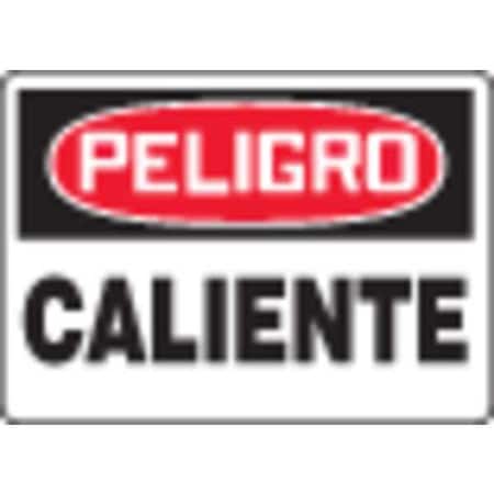 Accuform Danger Sign, 7X10", R and BK/Wht, Plstc SHMCPG019VP