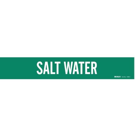 Brady Pipe Markr, Salt Water, Gn, 2-1/2to7-7/8 In 7248-1
