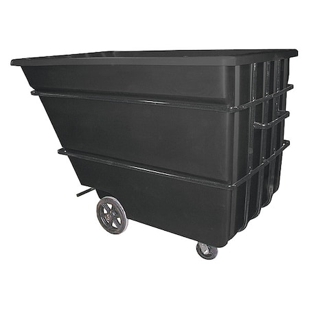 Zoro Select Tilt Truck, Heavy-Duty, 2-1/4 cu. yd, Black 2.2CU-HD BLACK
