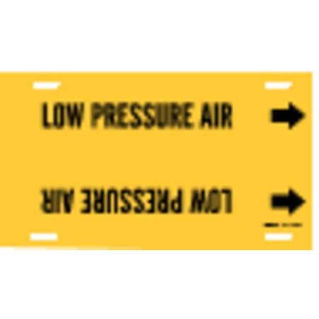 Brady Pipe Marker, Low Pressure Air, Y, 10to15 In 4090-H