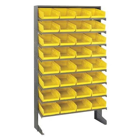 Quantum Storage Systems Steel Pick Rack, 36 in W x 60 in H x 12 in D, 8 ...