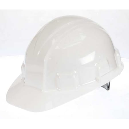 Jackson Safety Hard Hat, Sentry III*, Polyethylene, 6 Point Ratchet, Type 1, Class E, White 14409