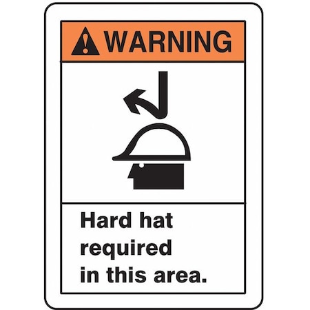 Accuform Warning Sign, 14 in Height, 10 in Width, Aluminum, Rectangle, English MRPE302VA