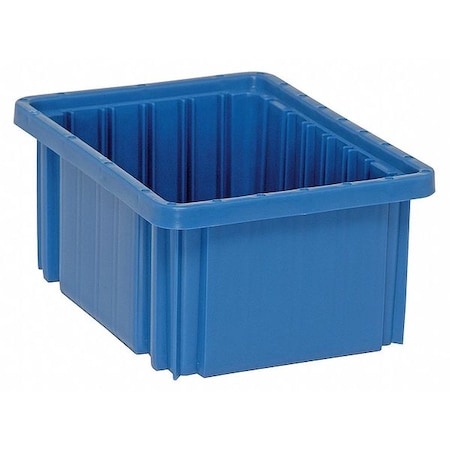 Quantum Storage Systems Divider Box, Blue, Polypropylene, 0.15 cu ft Volume Capacity DG91050BL