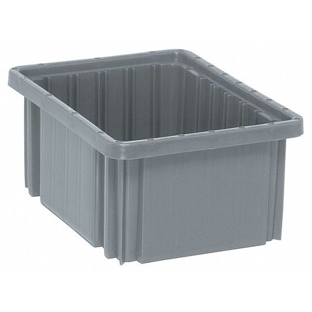 Quantum Storage Systems Divider Box, Gray, polypropylene, 0.15 cu ft Volume Capacity DG91050GY
