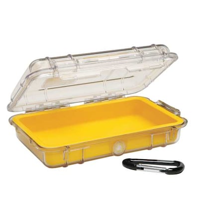 P ELICAN 180F Pelican Micro Case, Yellow, 7-1/2