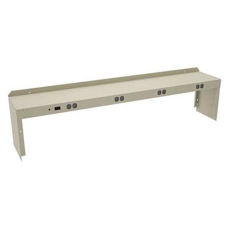 Tennsco Electrical Shelf Riser, 60x10-1/2x12, Sand RE-1060 SAND