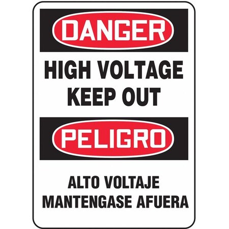 Accuform Spanish-BilinguAl Danger Sign, 14"X10", SBMELC128JVA SBMELC128JVA