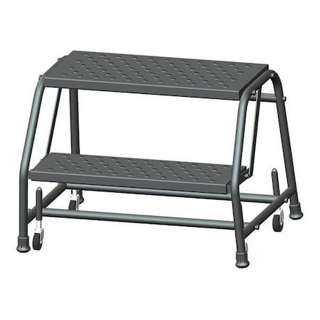 Ballymore 19 in H Steel Rolling Ladder, 2 Steps, 450 lb Load Capacity 226PSU