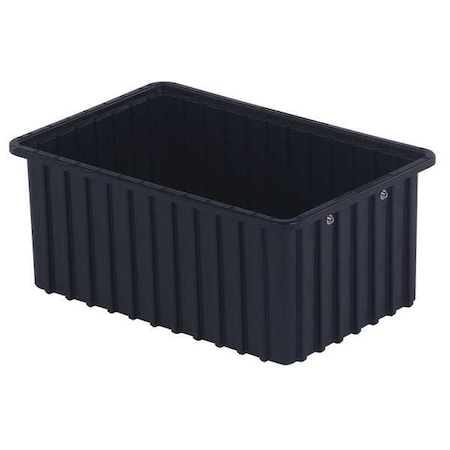 Lewisbins Polyethylene, Divider Box, Black, 16 1/2 in L, 7 in H DC2070 XL
