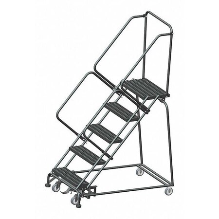 Ballymore 83" H Steel Rolling Ladder, 5 Steps, 450 lb. Load Capacity WA-SW-053214GSU
