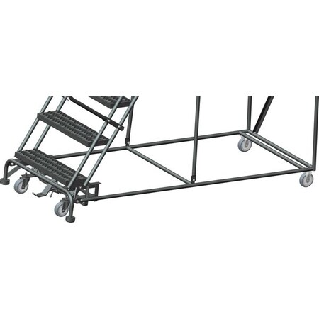 Ballymore 143" H Steel Slope Lockstep Rolling Ladder, 11 Steps, 450 lb ...