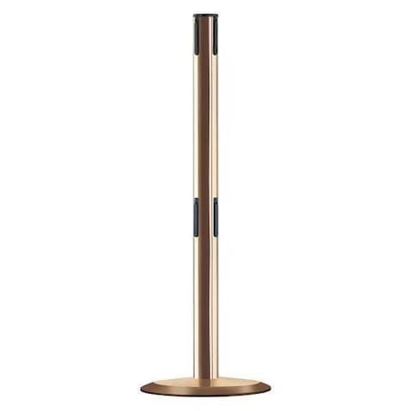 Tensabarrier Receiver Post, 38 In H, Polished Brass 889T2U-2P-2P-RCV