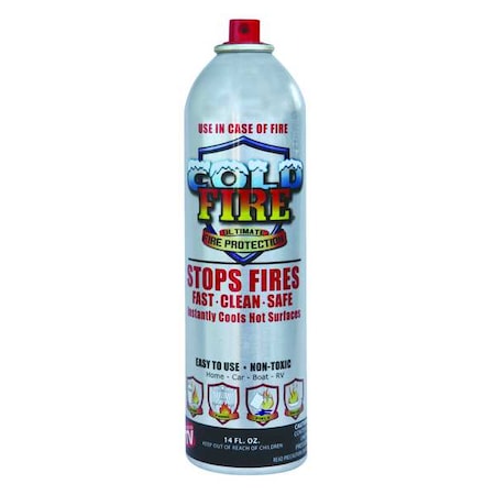 Cold Fire Fire Extinguishing Spray (aerosol can), 12 oz Capacity, Class ABDK , UL RatingA:B CF30212