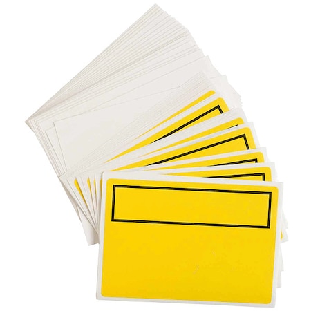 Brady Label, No Header, Paper/Polyester, 5 in W, 3 1/2 in H 60441