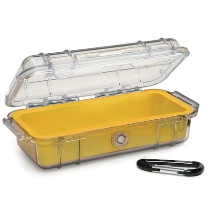 Pelican Micro Case, Yellow, 7.50 x 3.87 x 2.43 In 1030