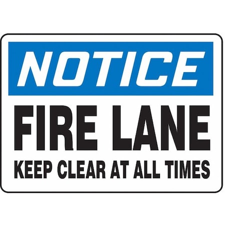 Accuform Notice Sign, Vinyl, Rectangle, English MVHR832VS