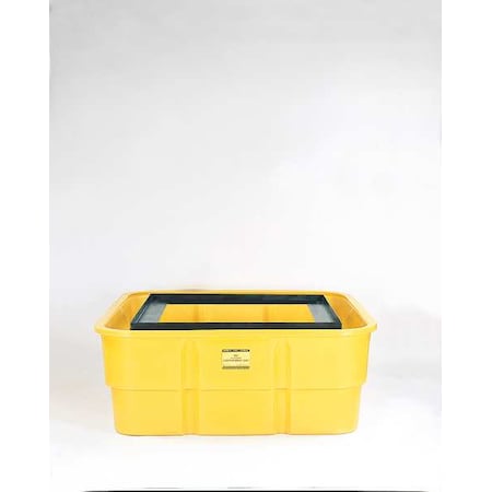 Eagle Mfg Spill Pallet, 400 gal Spill Capacity, 0 Drums, 10,000 lb Load Capacity, Polyethylene 1680