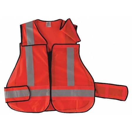 Zoro Select Safety Vest, Universal Size, Orange OHV-6ANSI-ZR-R