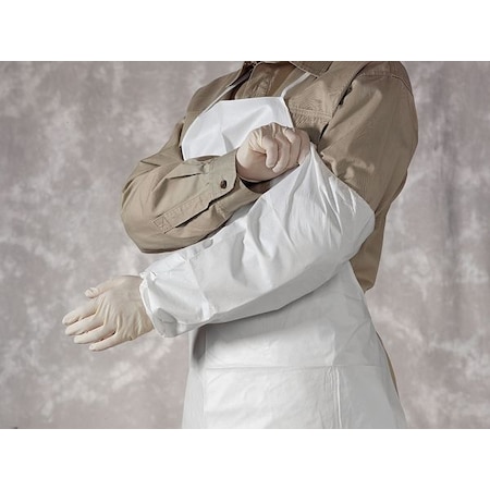 Zoro Select Disposable Sleeves, 18 in Length, Microporous Fabric, Serged Seam, 100 PK AG-KG