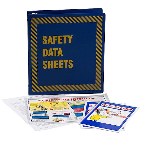 Brady Binder, Exposure Control Plan, Polyethylene, 11 5/8 in W, 11 5/8 in H BR361B