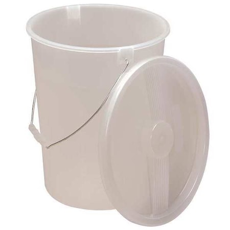 Sp Scienceware 3 1/2 gal Bucket, 12 3/4 in H, 10 1/2 in Dia, Clear, Polypropylene F16776-0000