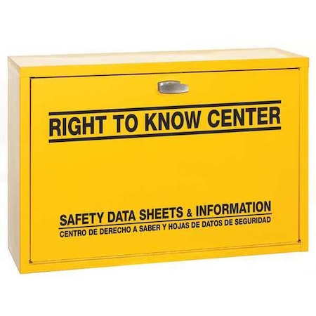 Display Specialists Right to Know Cabinet, Hazard Information Center - Haz Mat Response, Steel, 32 1/4 in W, 20 in H 847