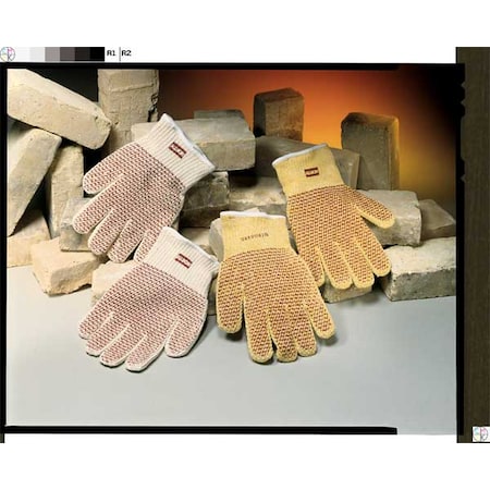 Condor Heat Resist Gloves, White/Ylw/Rust, XL, PR 5T942 | Zoro