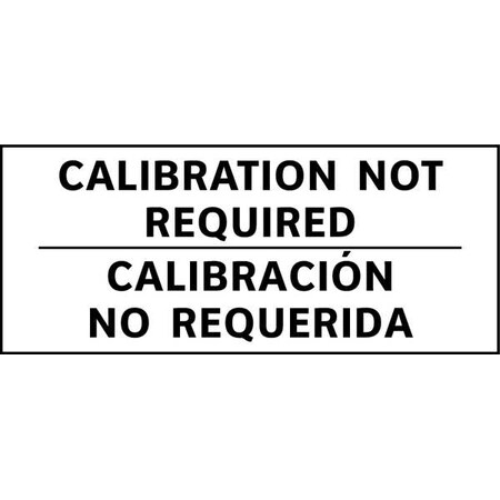 Stranco Calibration Label, Bilingual, 1in H, PK225, TC3-21104 TC3-21104