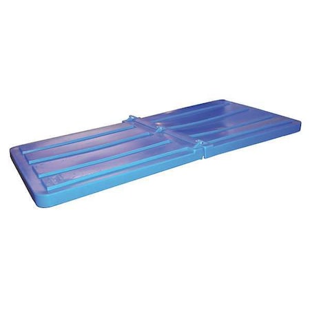 Zoro Select Tilt Truck Lid, Blue, Fits 1/3 cu. yd. 1/3 LID BLUE