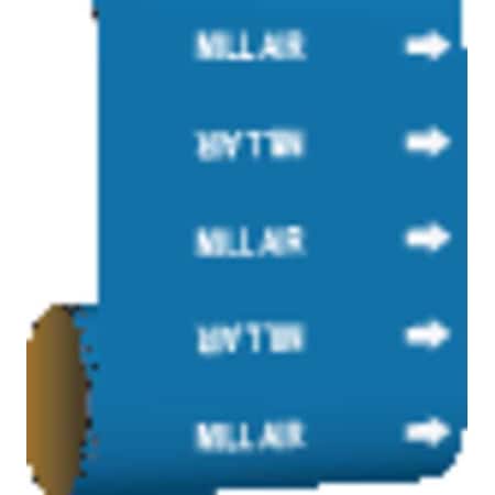 Brady Pipe Marker, Mill Air, Blue, 41563 41563