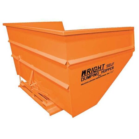 Zoro Select Self Dumping Hopper, 6000 lb., Orange 50099 ORANGE