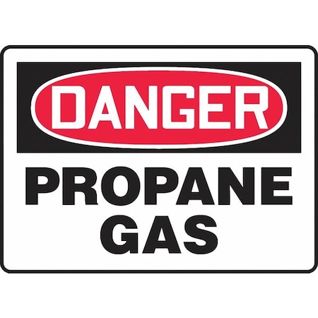 Accuform Danger Sign, 10 in H, 14 in W, Vinyl, Rectangle, English, MCHL235VS MCHL235VS