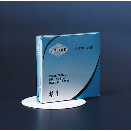 Zoro Select Filter Paper, 12.5 Cm, Pk100 FPR125