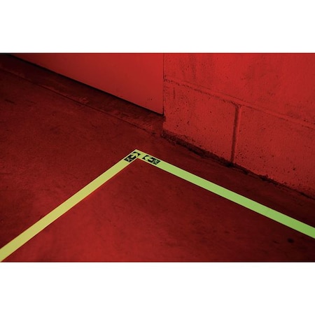 Incom Floor Marking Tape, vinyl, No Legend, White, 1 in W. GT130EXL