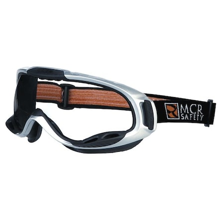 Mcr Safety Safety Goggles, Clear Lens, UV-AF Anti-Fog, Indirect Vented, Dielectric, PGX1 Series PGX110AF