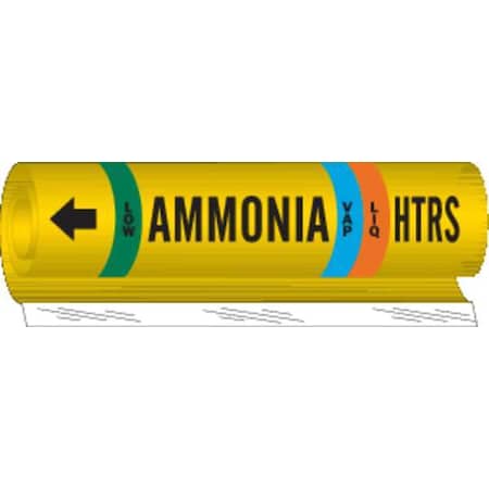 Brady Pipe Marker, HTRS Amonia, 2-1/2-7-7/8 57990