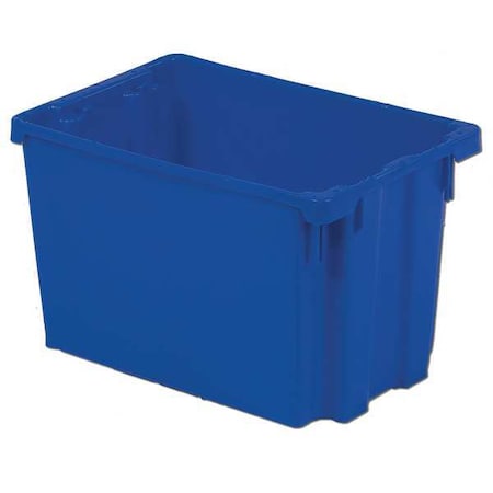 LEWISBINS 55 lb Hang & Stack Storage Bin, Plastic, 13 in W, 6 1/4 in H, Gray, 20 1/8 in L SN2012-6 GREY