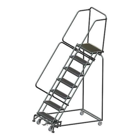 Ballymore 103 in H Steel Rolling Ladder, 7 Steps, 450 lb Load Capacity WA073214R