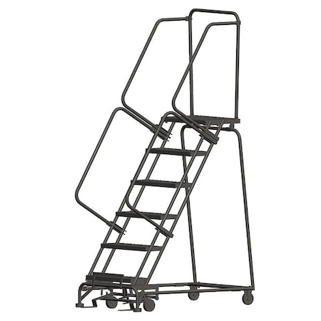 Ballymore 93 in H Steel Rolling Ladder, 6 Steps, 450 lb Load Capacity WA063214P