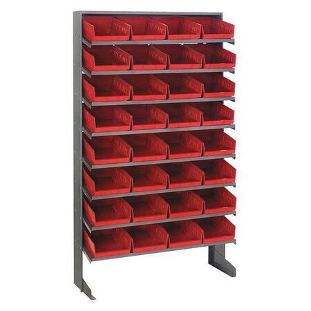 Quantum Storage Systems Steel Pick Rack, 36 in W x 60 in H x 12 in D, 8 ...
