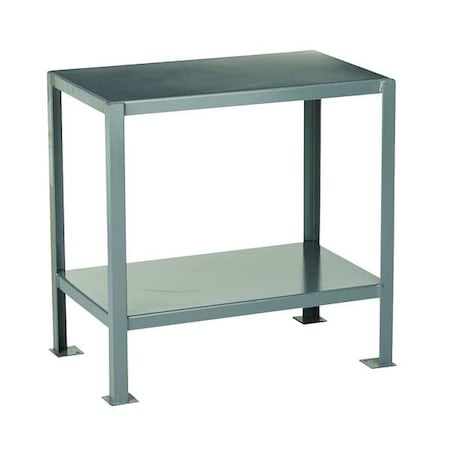 Jamco Fixed Work Table, Steel, 24" W, 18" D WS124GP