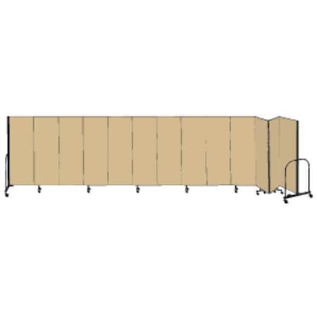 Screenflex Partition, 24 Ft 1 In W x 6 Ft H, Beige CFSL6013-DO
