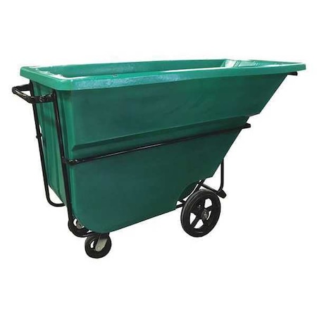 Zoro Select Tilt Truck, Heavy-Duty, 1-1/8 cu. yd, Green 1.1 CU-HD GREEN