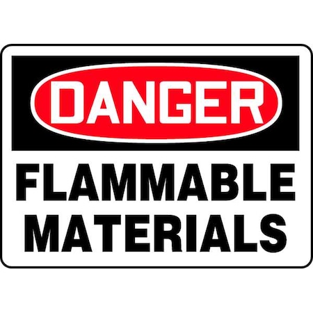 Accuform Danger Sign, 7 in H, 10 in W, Aluminum, Rectangle, English, MVHR007VA MVHR007VA