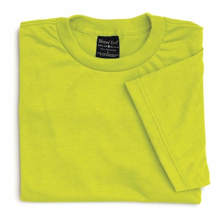 Rivers End Trading Co Men's Sun Protection Hi-Vis T-shirt, Polyester, 0 Pocket(s), Lime, 3XL 1002 SAFETY GRN 3XL